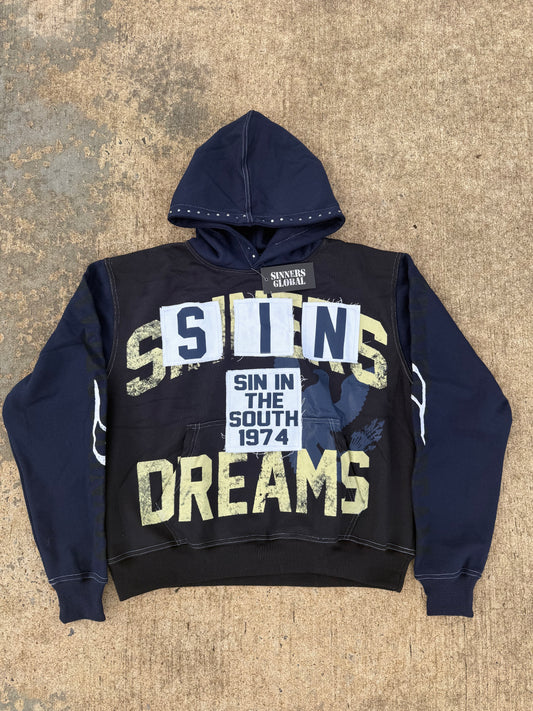 Navy Blue sin in the south hoodie