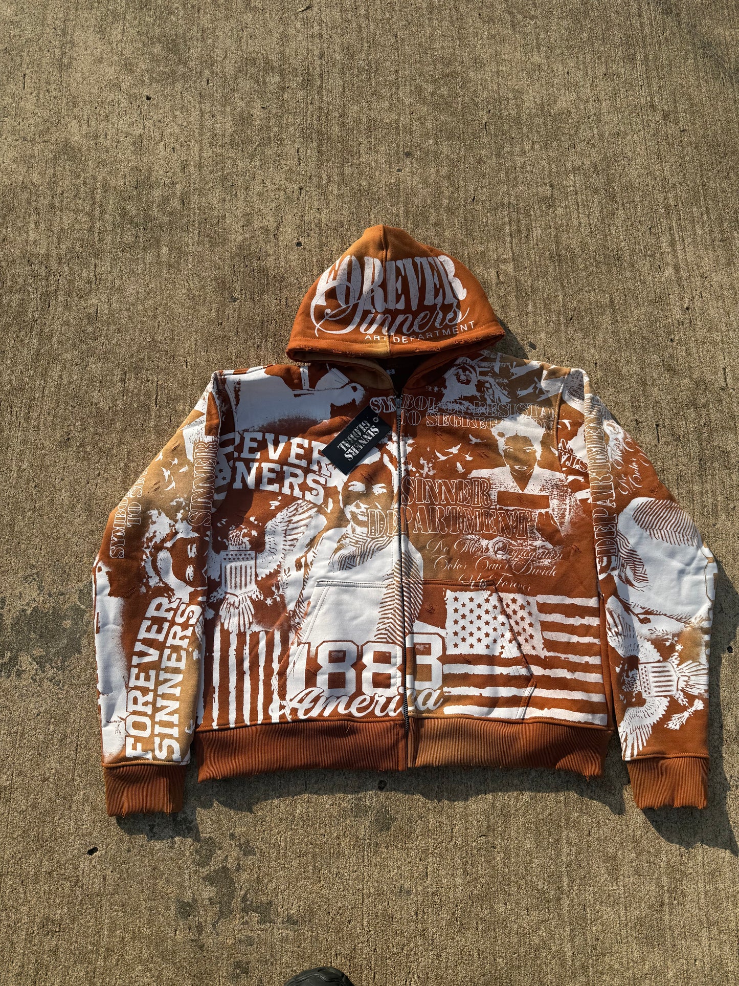 “Brown” Forever Sinners Art Department Jacket