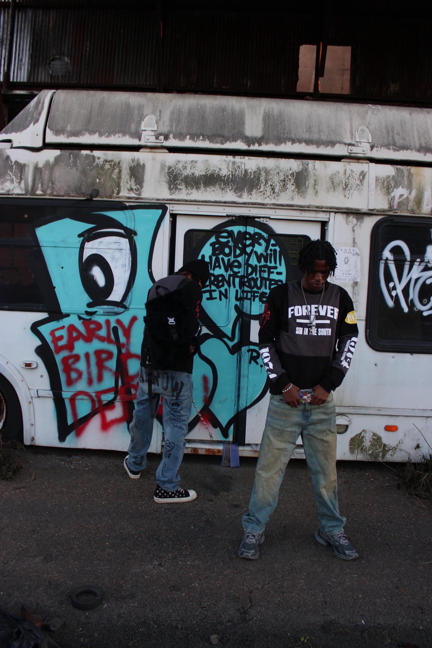 Forever Sinners Patch Work long Sleeve