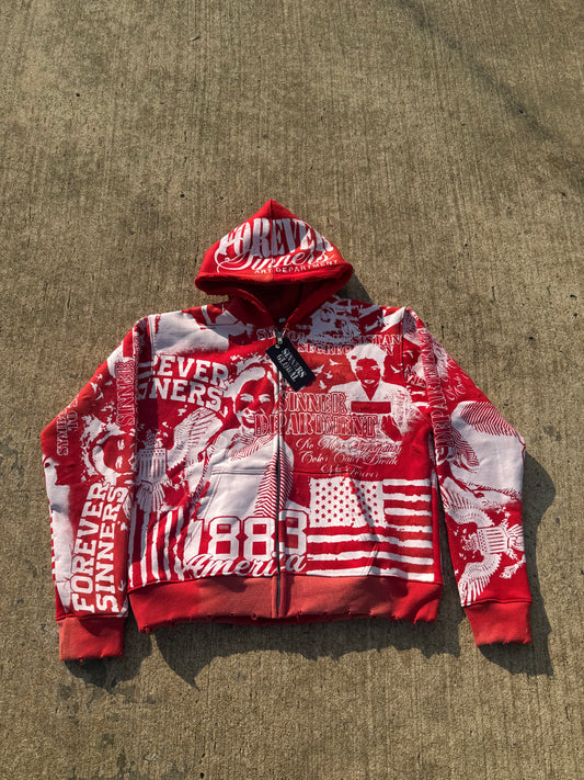 “Red” Forever Sinners Art Department Jacket